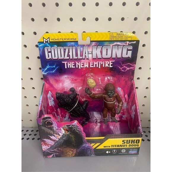 Godzilla X Kong New Empire Suko With Titanus Doug 4" Figure Playmates 2024 - Picture 1 of 3
